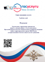 Оформление ребенку гражданства РФ, приобретенного по рождению через Единый портал государственных и муниципальных услуг РФ
